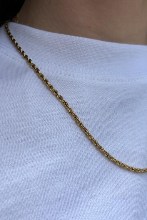 Nordic Muse Rope Twist Chain Necklace - The Mercantile London