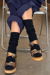 Le Bon Shoppe Snow Black Socks - The Mercantile London