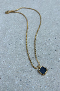 Nordic Muse Rope Chain Pendant Necklace - The Mercantile London
