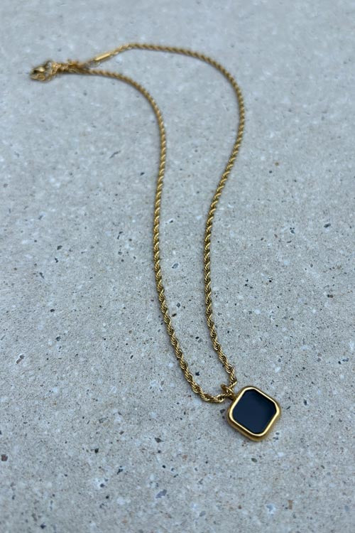 Nordic Muse Rope Chain Pendant Necklace - The Mercantile London