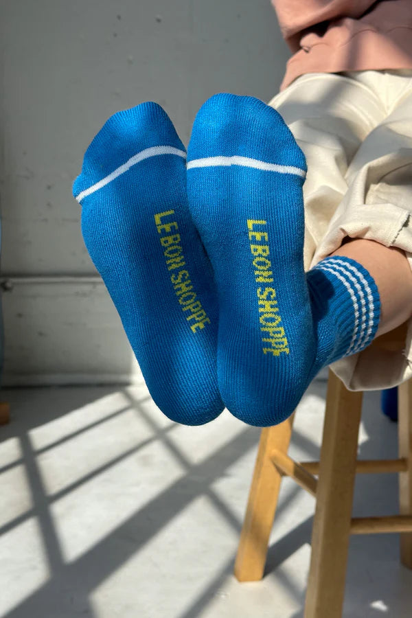Le Bon Shoppe Girlfriend Royal Blue Socks - The Mercantile London