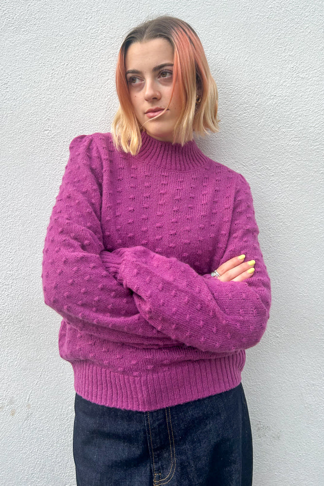 Numph Tilly Wild Aster Pullover - The Mercantile London