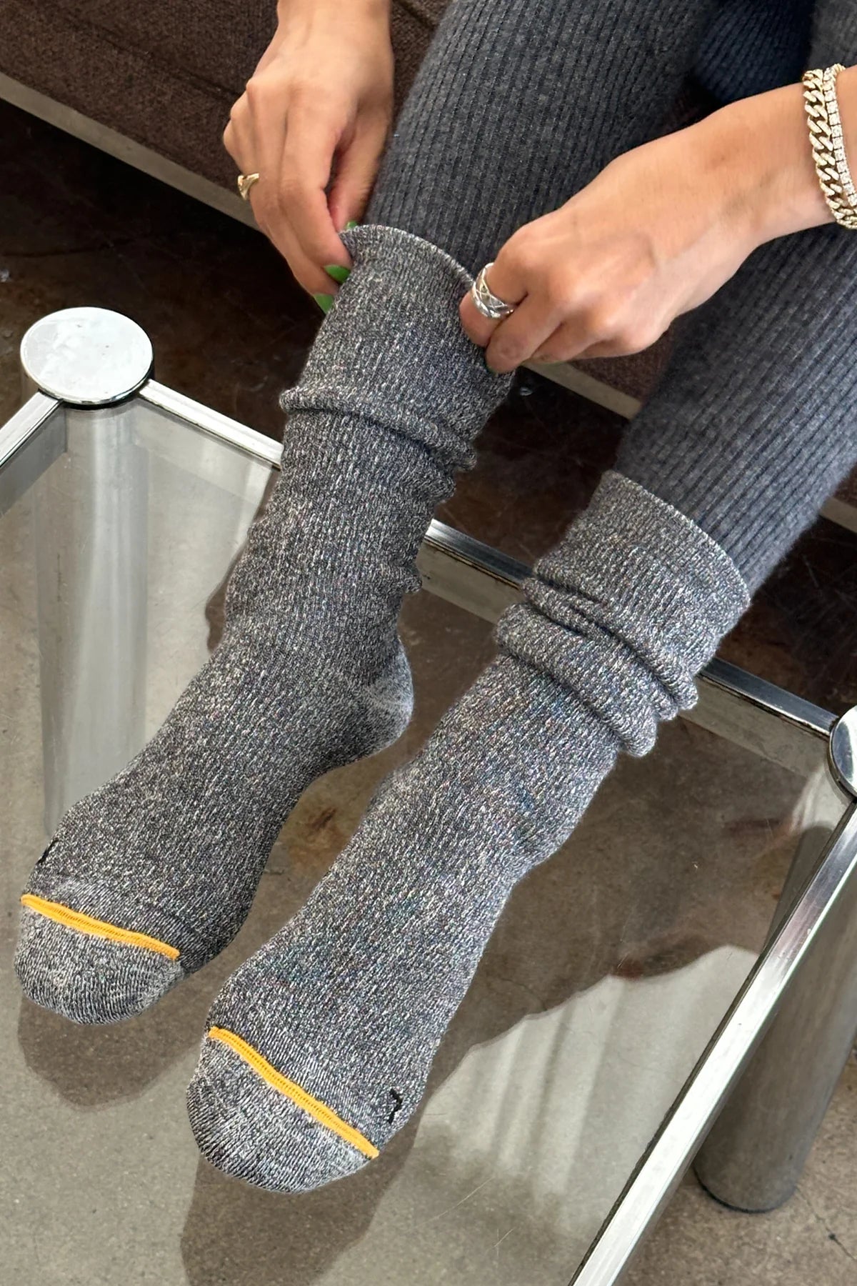Le Bon Shoppe Camper Charcoal Socks - The Mercantile London