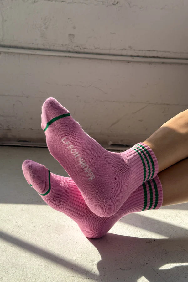 Le Bon Shoppe Girlfriend Rose Pink Socks - The Mercantile London