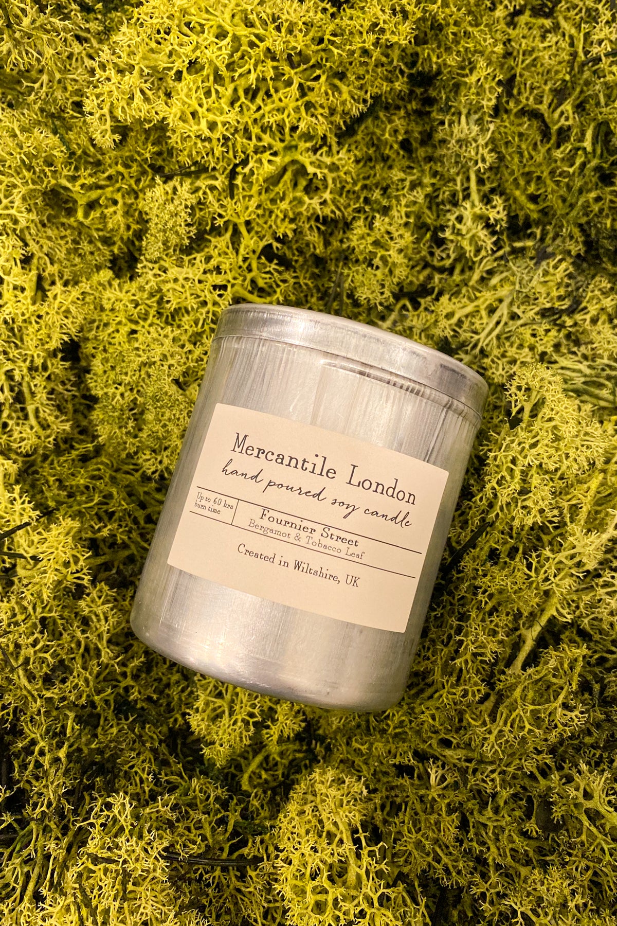 Mercantile London Fournier Street Bergamot And Tobacco Leaf Tin Candle - The Mercantile London