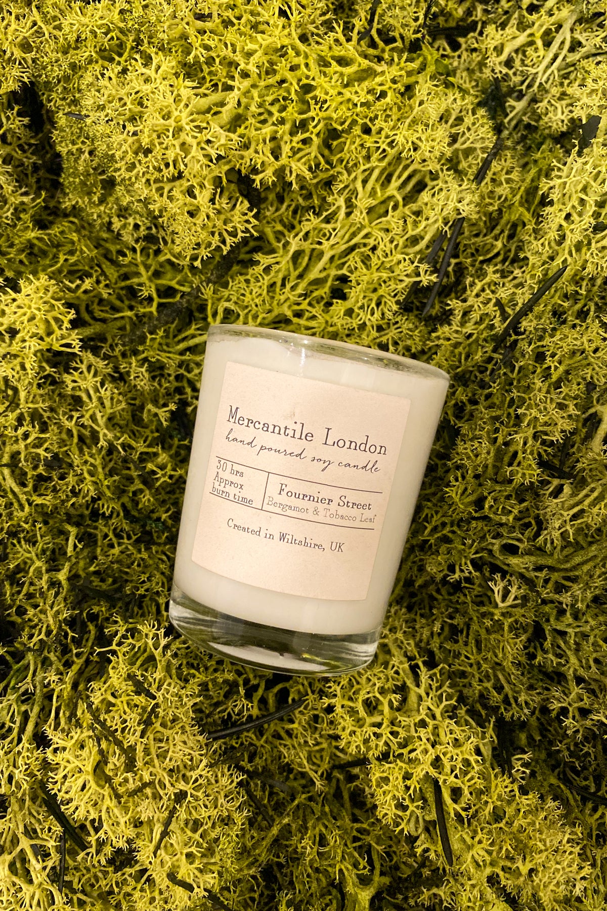 Mercantile London Fournier Street Bergamot And Tobacco Leaf Votive Candle - The Mercantile London