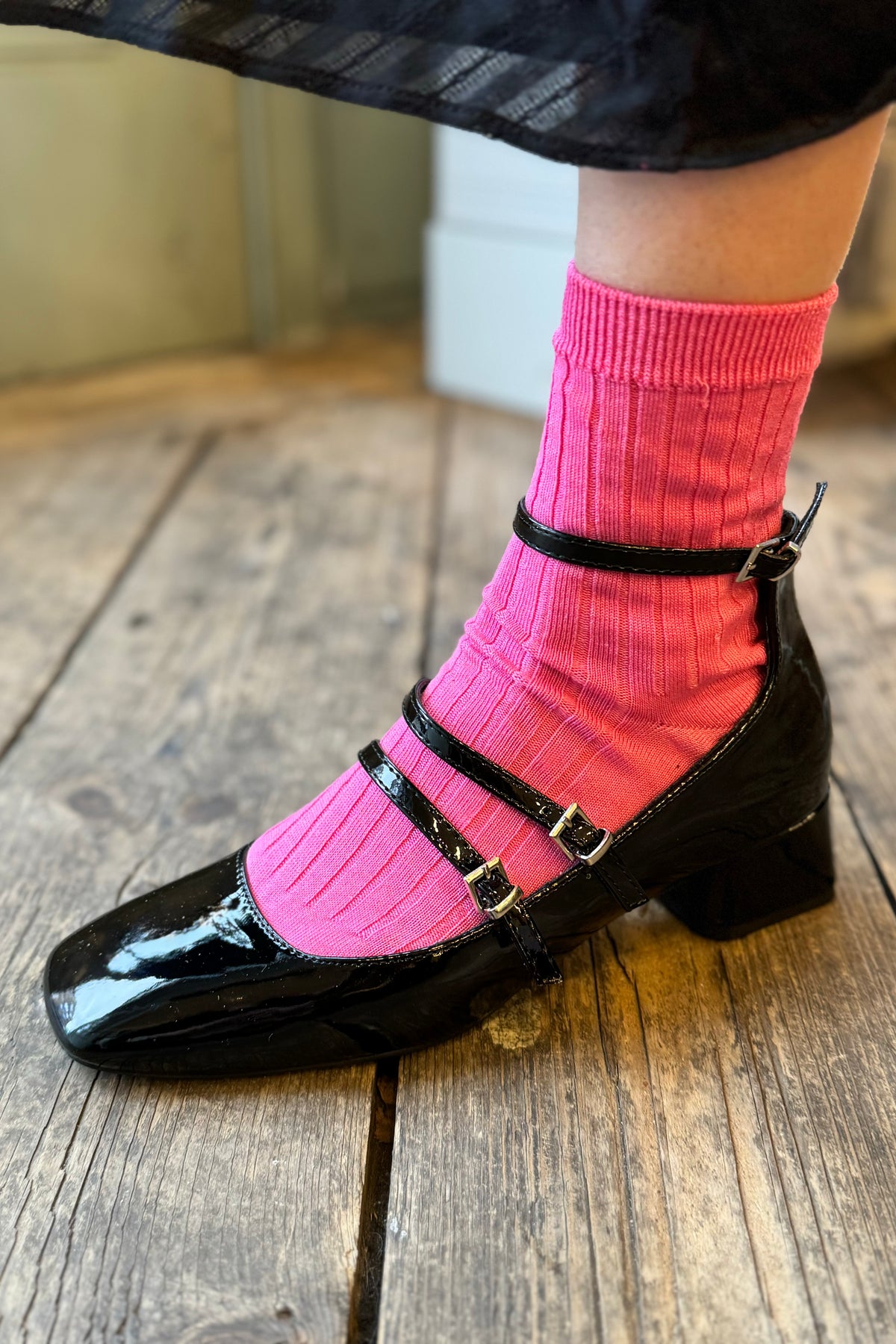 Berness Berta Black Patent Shoes - The Mercantile London