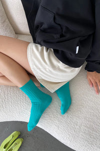 Le Bon Shoppe Her Turquoise Socks - The Mercantile London