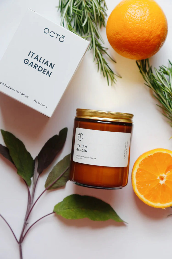 Octo London Italian Garden (Orange, Sage, Rosemary) Candle - The Mercantile London