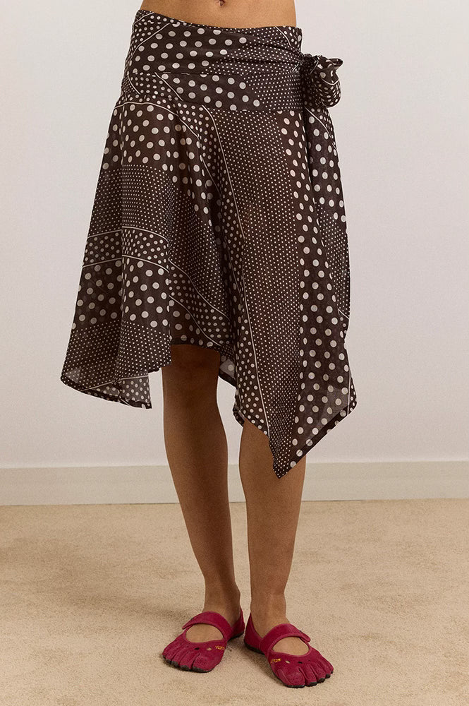 Damson Madder Parker Sash Skirt - The Mercantile London