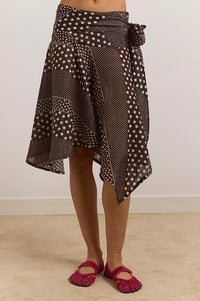 Damson Madder Parker Sash Skirt - The Mercantile London