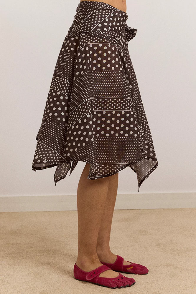 Damson Madder Parker Sash Skirt - The Mercantile London
