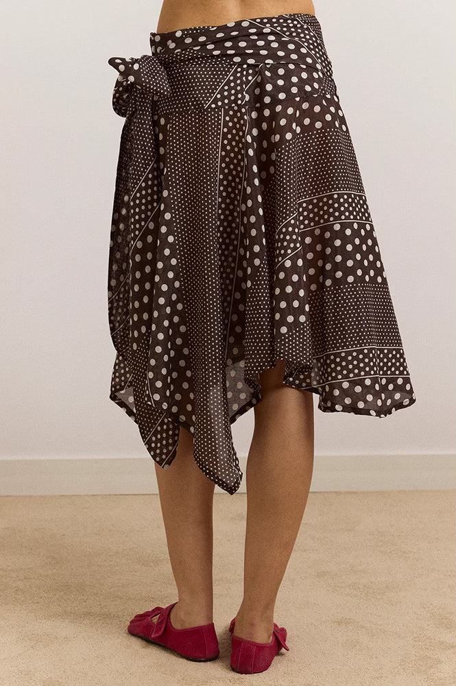 Damson Madder Parker Sash Skirt - The Mercantile London