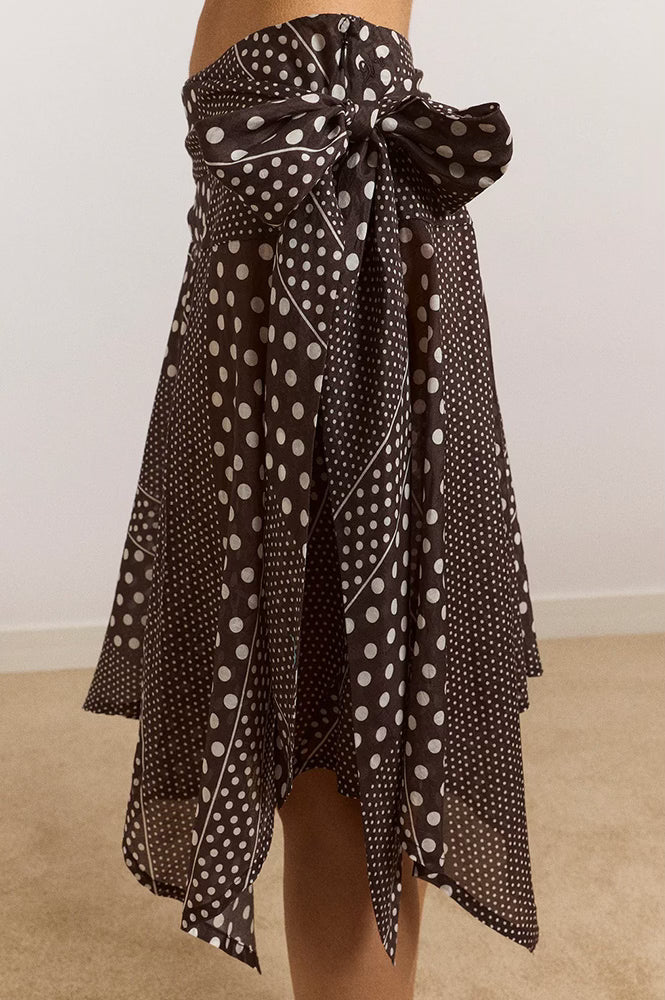 Damson Madder Parker Sash Skirt - The Mercantile London