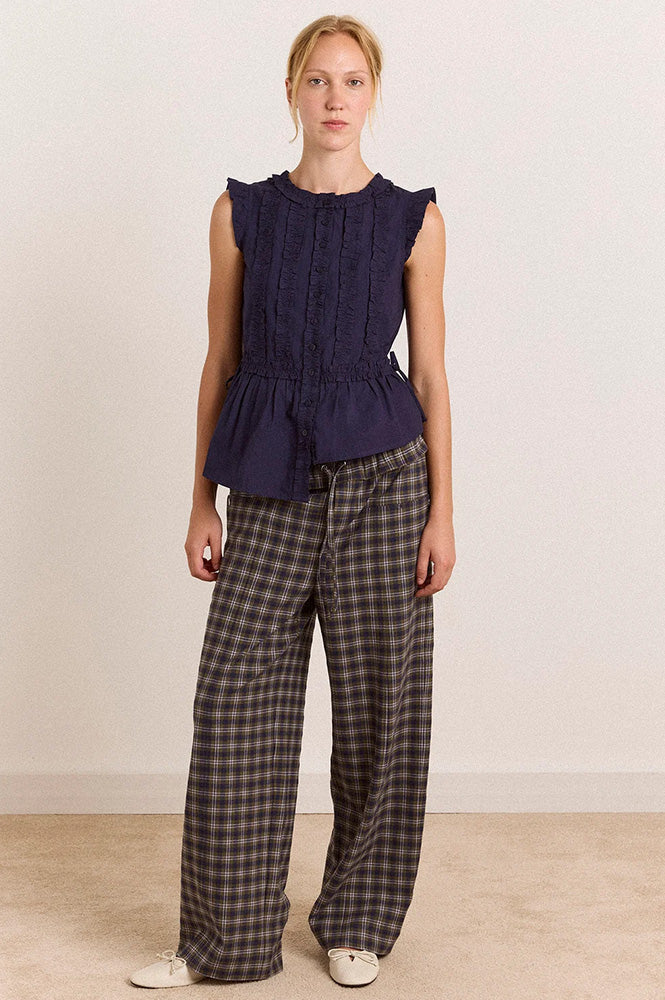 Damson Madder Leighton Ruffle Blouse