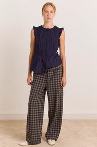 Damson Madder Leighton Ruffle Blouse