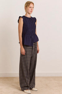 Damson Madder Leighton Ruffle Blouse