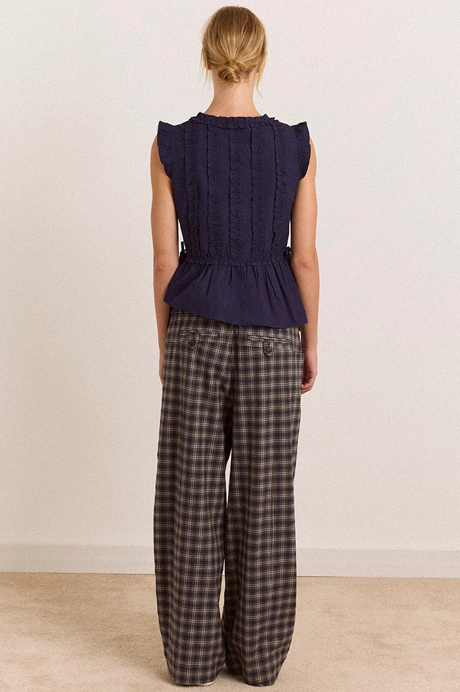 Damson Madder Leighton Ruffle Blouse