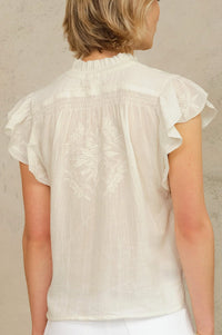 M.A.B.E Lilia Ecru Blouse - The Mercantile London