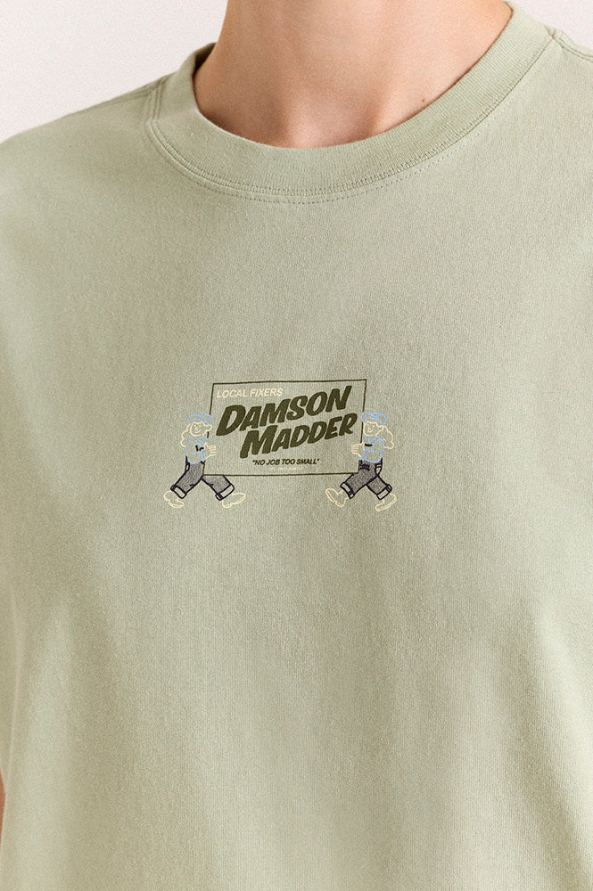 Damson Madder Local Fixers Pine T-Shirt