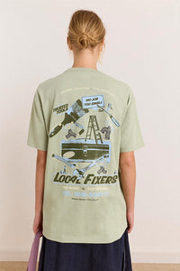 Damson Madder Local Fixers Pine T-Shirt