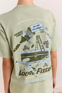 Damson Madder Local Fixers Pine T-Shirt