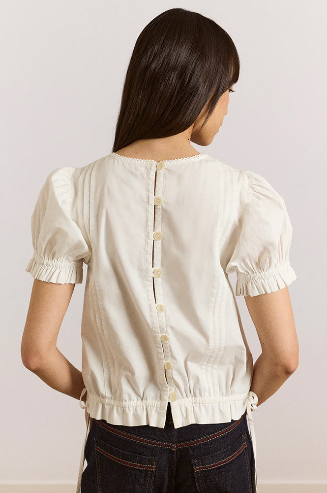 Damson Madder Mabel Vintage White Lace Blouse - The Mercantile London