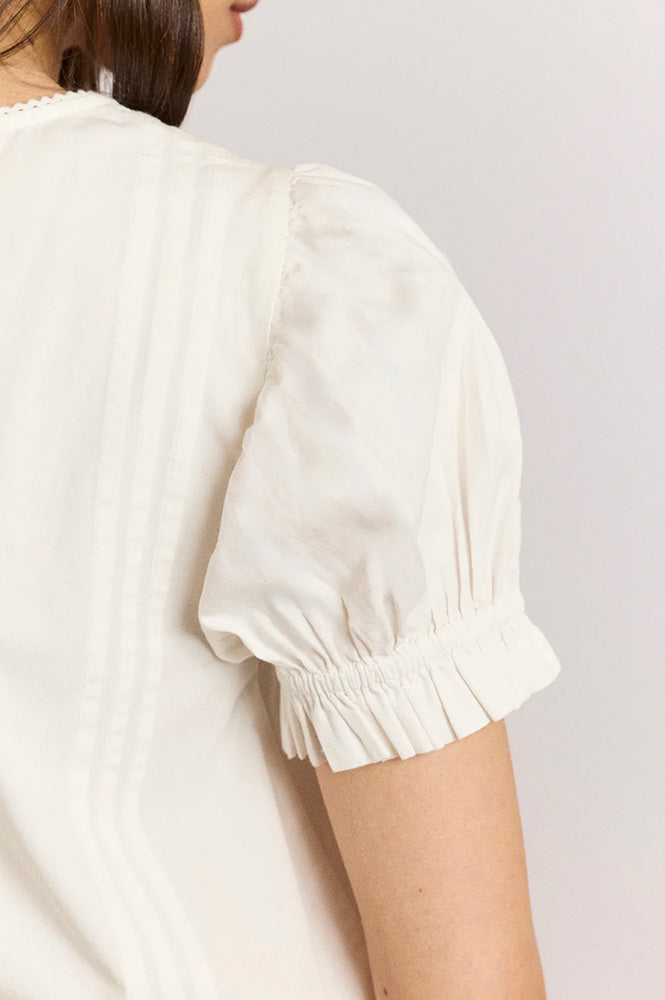 Damson Madder Mabel Vintage White Lace Blouse - The Mercantile London