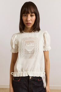 Damson Madder Mabel Vintage White Lace Blouse - The Mercantile London