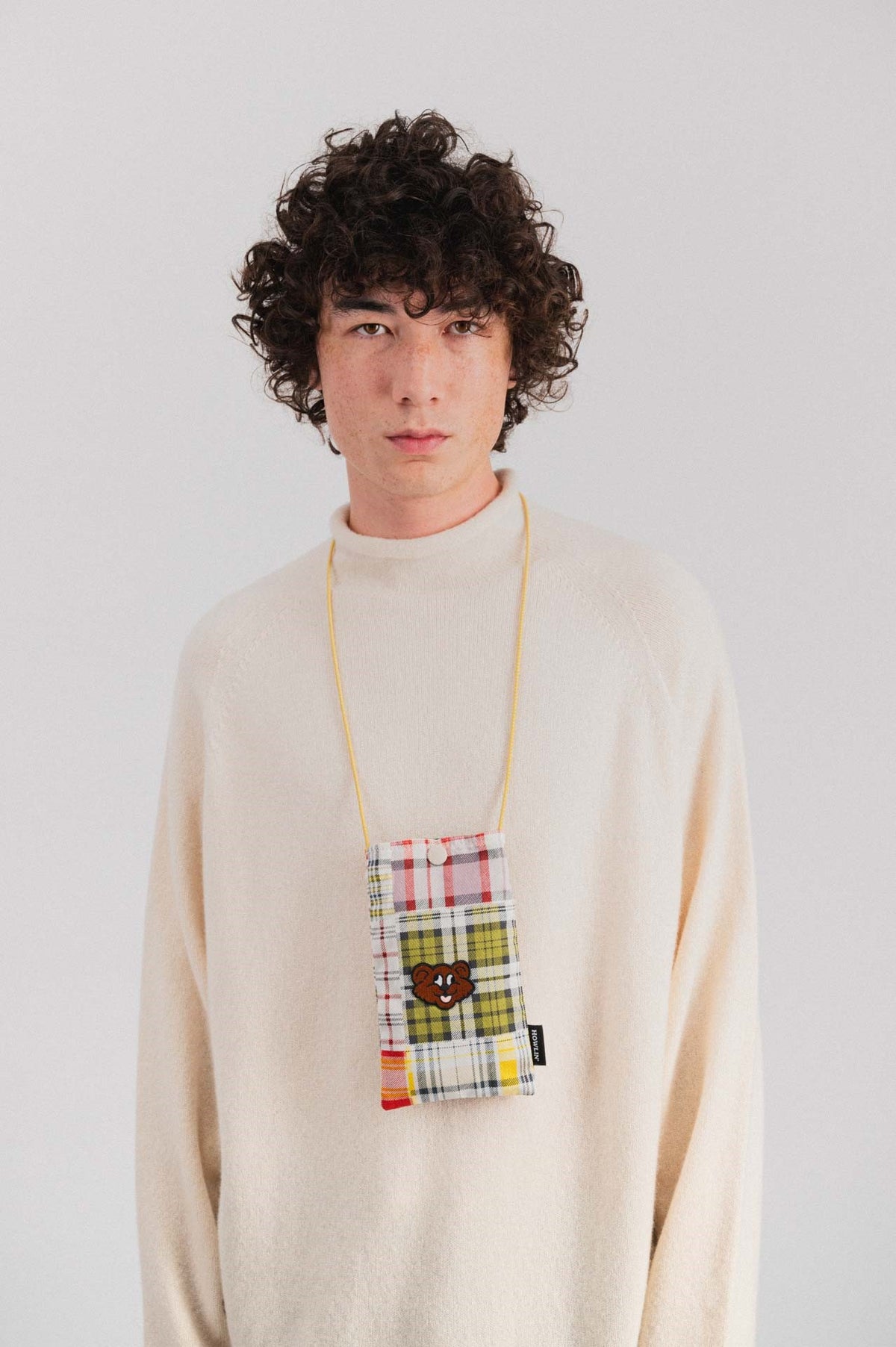 Howlin Magic Shaggy Bear Tropical Madras Pouch - The Mercantile London