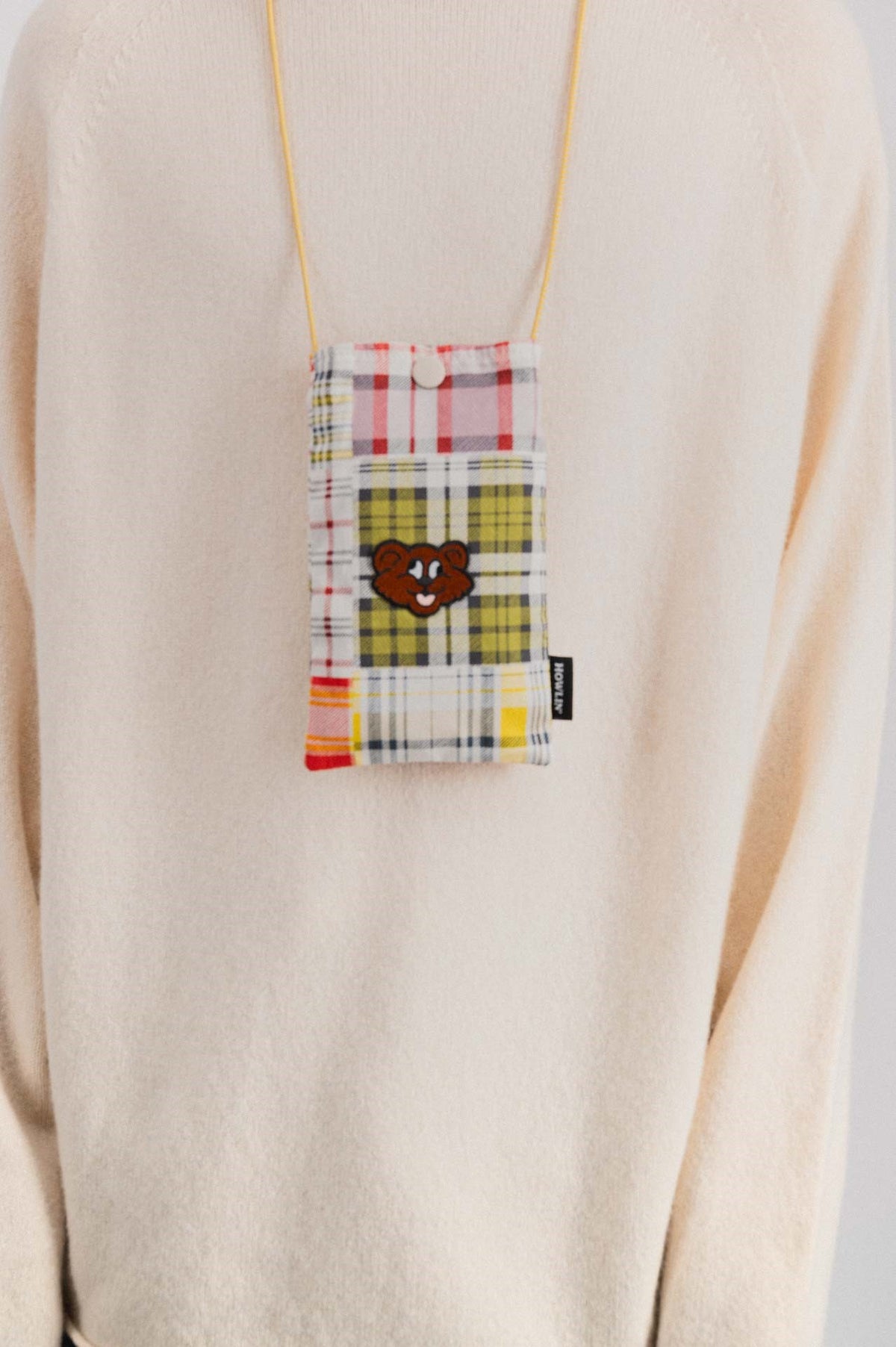 Howlin Magic Shaggy Bear Tropical Madras Pouch - The Mercantile London