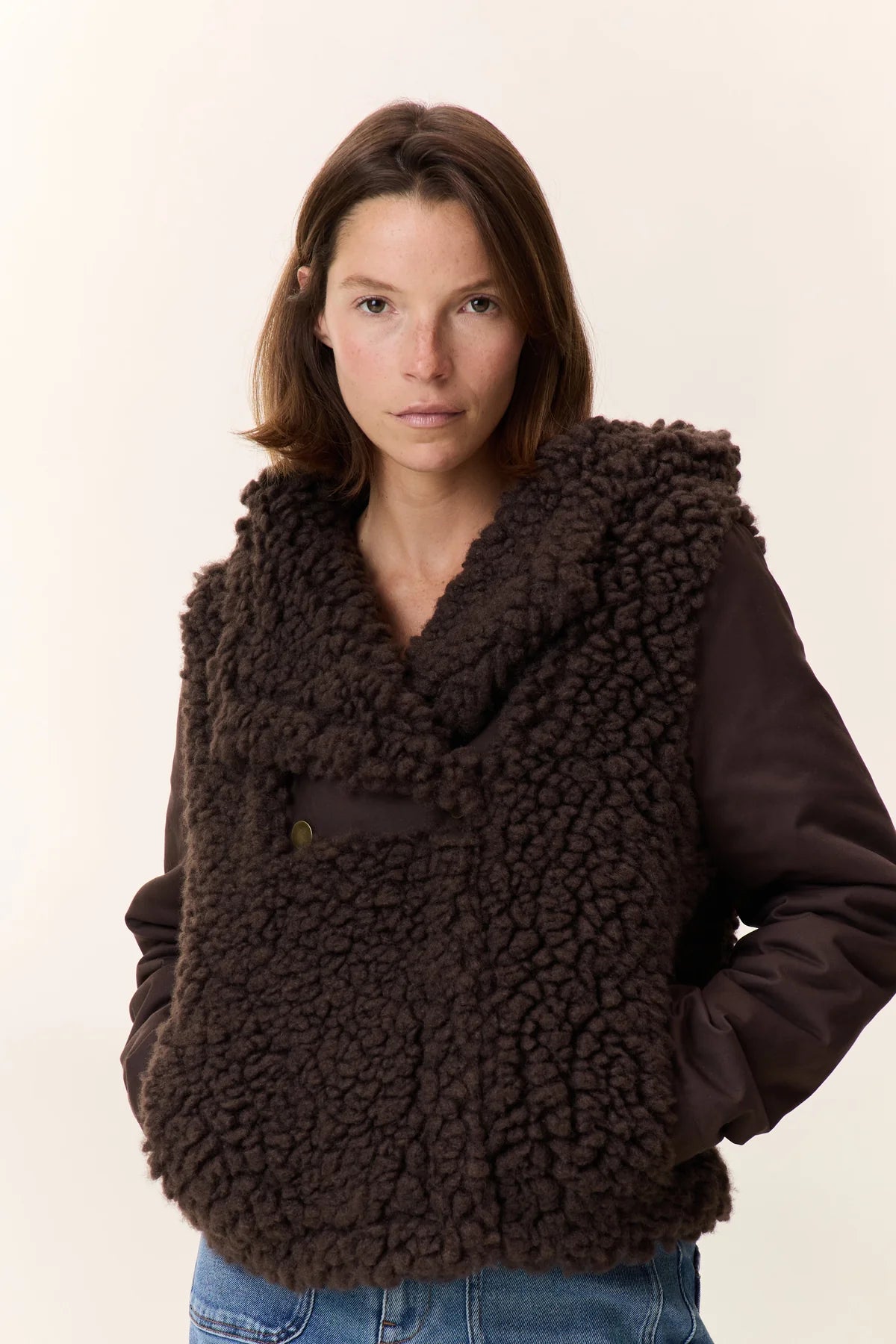 Leon & Harper Visnu Brown Jacket - The Mercantile London