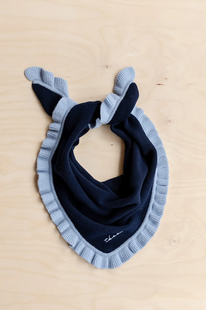 TBCo Nacy Ruffle Triangle Scarf - The Mercantile London