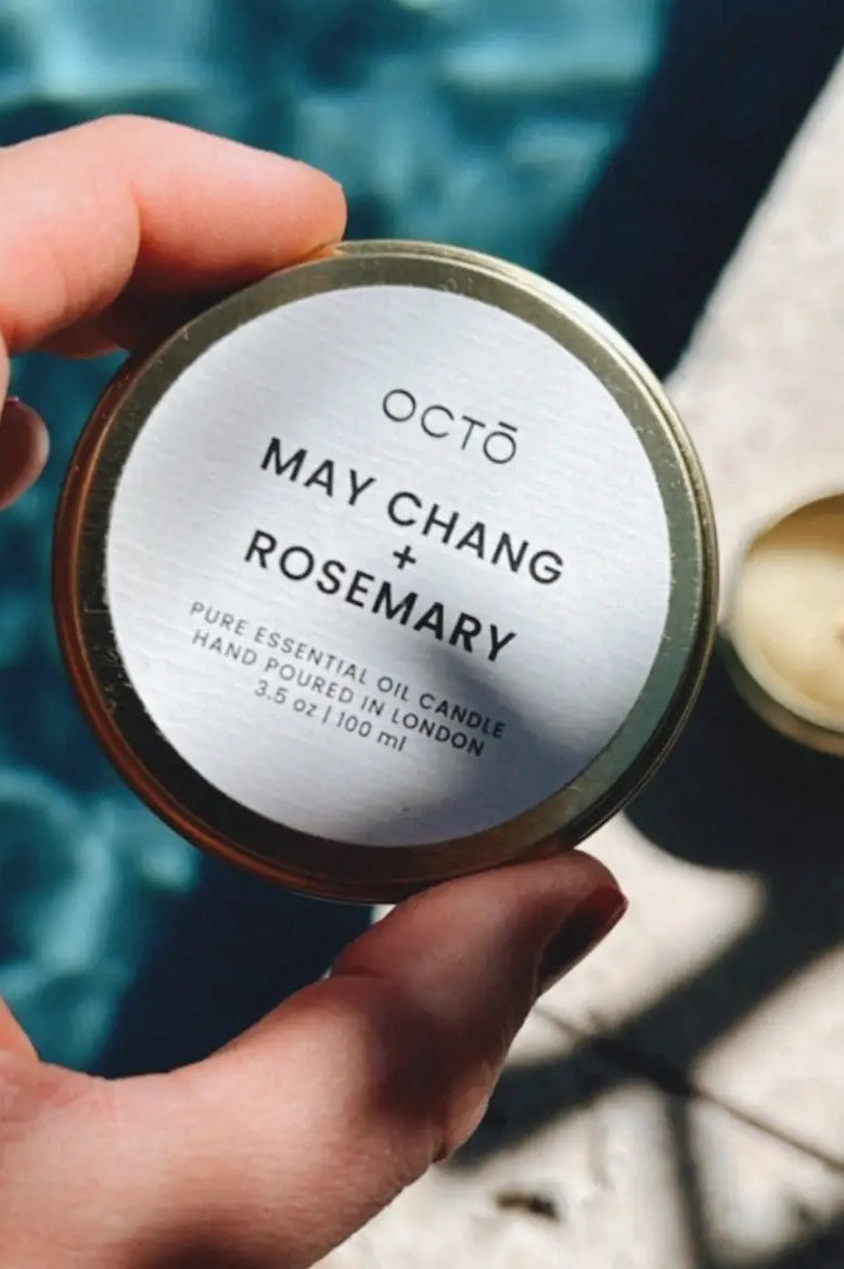 Octo London May Chang & Rosemary Travel Tin Candle - The Mercantile London