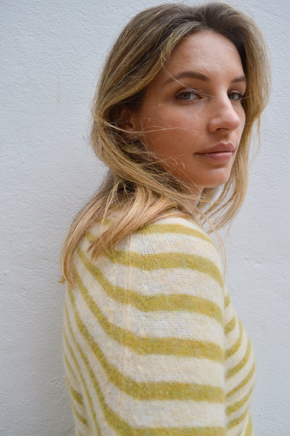 Indi & Cold Sailor Safari Green Stripe Knit