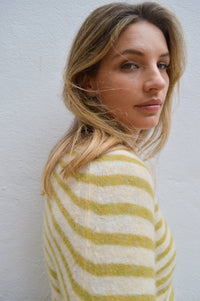 Indi & Cold Sailor Safari Green Stripe Knit