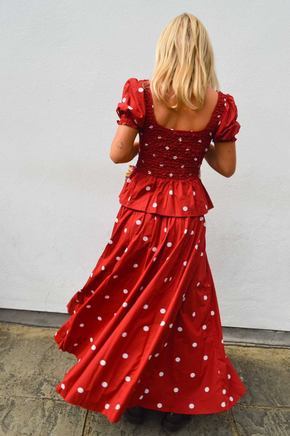 Steele Maja Ruby Polka Skirt