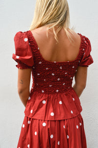 Steele Lola Ruby Polka Blouse