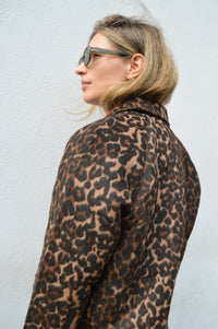 ICHI Woola Leopard Print Jacket