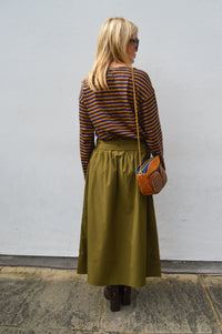 Indi & Cold Poplin Military Skirt