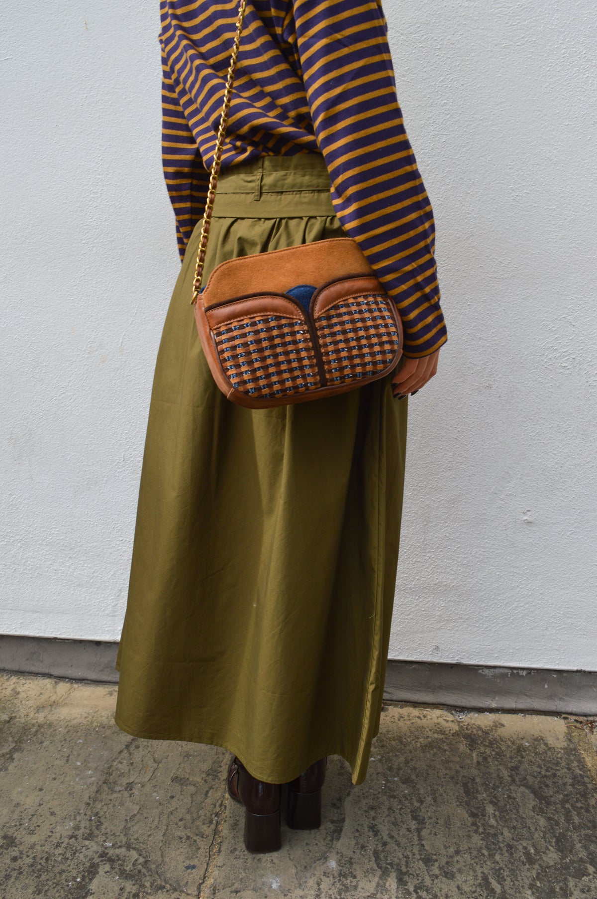 Indi & Cold Poplin Military Skirt
