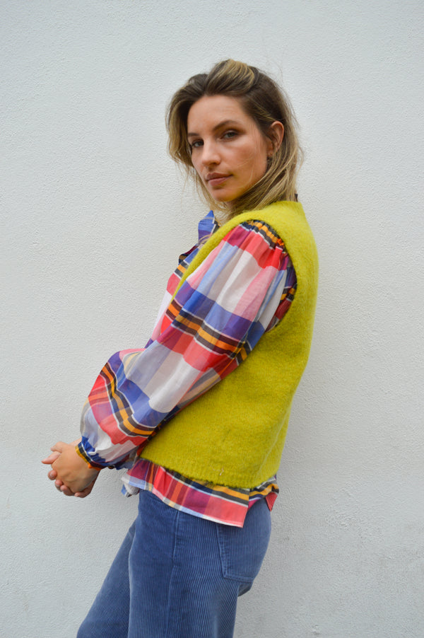 Indi & Cold Apple Boxy Knitted Vest