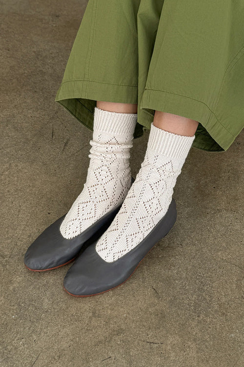 Le Bon Shoppe Modal Eylete Oyster Socks - The Mercantile London