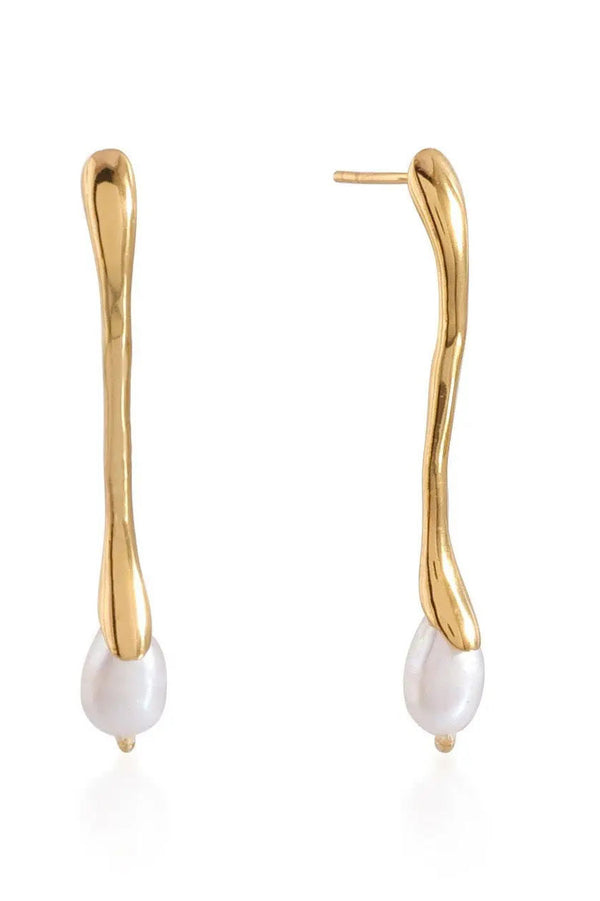 Shyla Neptune Pearl Earrings - The Mercantile London