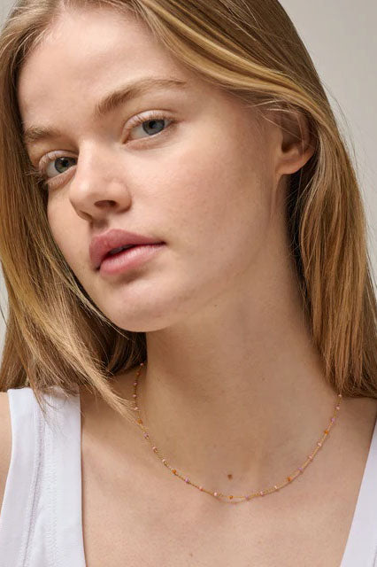 Enamel Copenhagen Lola Necklace in Blush - The Mercantile London