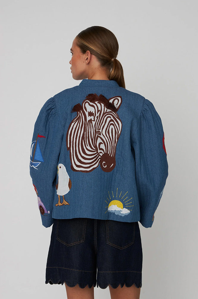 Stella Nova Out of Office Summer Blue Jacket - The Mercantile London