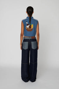 Stella Nova Out of Office Summer Blue Top - The Mercantile London
