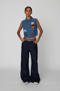 Stella Nova Out of Office Summer Blue Top - The Mercantile London