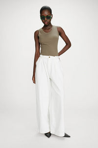Grace & Mila White Pompon Jeans - The Mercantile London