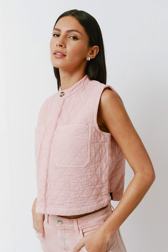 Seventy + Mochi Pablo Peony Pink Waistcoat - The Mercantile London